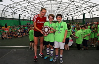 Overall Fair Play winners were West Devon who were presented the award by England Womens hockey player,  Giselle Ansley  - Photo mandatory by-line: Gary Day/Pinnacle - Tel: +44(0)1363 881025 - Mobile:0797 1270 681 - VAT Reg: 183700120 - 14/06/2014 