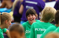 Plymouth  get ready for action at the opening ceremony  - Photo mandatory by-line: Gary Day/Pinnacle - Tel: +44(0)1363 881025 - Mobile:0797 1270 681 - VAT Reg: 183700120 - 14/06/2014 