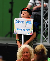 West Devon get ready for action at the opening ceremony  - Photo mandatory by-line: Gary Day/Pinnacle - Tel: +44(0)1363 881025 - Mobile:0797 1270 681 - VAT Reg: 183700120 - 14/06/2014 