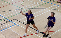 Teignbridge in Badminton action  - Photo mandatory by-line: Gary Day/Pinnacle - Tel: +44(0)1363 881025 - Mobile:0797 1270 681 - VAT Reg: 183700120 - 14/06/2014 