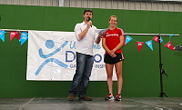 DGTI 2014 as GB Hockey player Giselle Ansley takes to the stage  - Photo mandatory by-line: Gary Day/Pinnacle - Tel: +44(0)1363 881025 - Mobile:0797 1270 681 - VAT Reg: 183700120 - 14/06/2014 