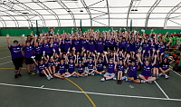 Teignbridge team members enjoy the start of the DGTI 2014  - Photo mandatory by-line: Phil Mingo/Pinnacle - Tel: +44(0)1363 881025 - Mobile:0797 1270 681 - VAT Reg: 183700120 - 14/06/2014 -  Devon Games to Inspire 2014, held at the University of Exeter Sports Park, Exeter, Devon, England  