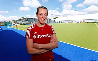 England Womens hockey player,  Giselle Ansley attends the DGTI 2014  - Photo mandatory by-line: Phil Mingo/Pinnacle - Tel: +44(0)1363 881025 - Mobile:0797 1270 681 - VAT Reg: 183700120 - 14/06/2014 -  Devon Games to Inspire 2014, held at the University of Exeter Sports Park, Exeter, Devon, England  