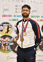 Sporting Champion James Bevis  during the Devon Winter School Games at Torbay Leisure Centre and Paignton Community and Sports Academy, Paignton, Devon on March 28. - PHOTO: Sean Hernon/PPAUK