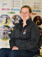 Sporting Champion Anna Mae Cole, during the Devon Winter School Games at Torbay Leisure Centre and Paignton Community and Sports Academy, Paignton, Devon on March 28. - PHOTO: Sean Hernon/PPAUK