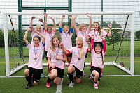 Devon Youth Games- Girls Football second place Torbay- Photo mandatory by-line: Tom Sandberg/Pinnacle - Tel: +44(0)1363 881025 - Mobile:0797 1270 681 - 12/07/15 - Sport - Devon Youth Games- - Paignton Academy, Paignton, Devon