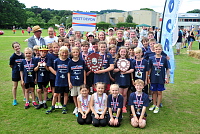 Overall Winners, West Devon celebrate during the South West Youth Games at Simmons Park, Okehampton, Devon on 9 July.  - PHOTO: Tom Sandberg/PPAUK