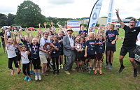 Overall Winners, West Devon celebrate during the South West Youth Games at Simmons Park, Okehampton, Devon on 9 July.  - PHOTO: Tom Sandberg/PPAUK
